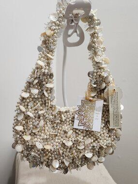Shell and pearl bag
